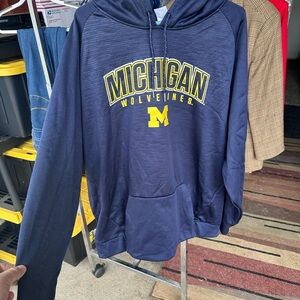 Michigan Wolverines Navy Blue Hoodie size xl
